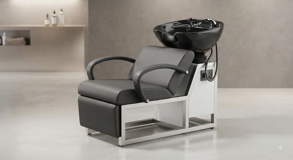 Ergonomic Grey Executive Salon Waiting Lounge Chair