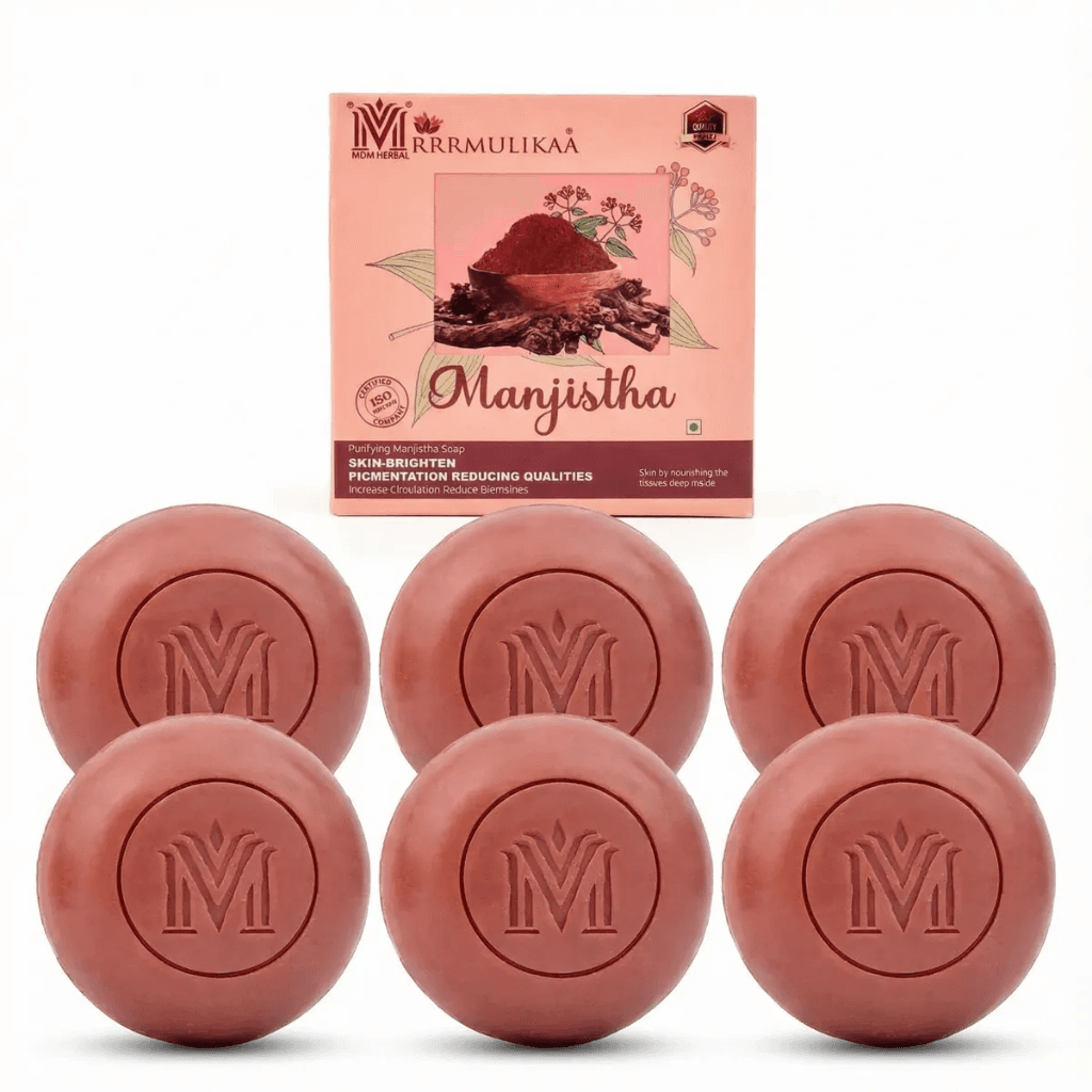 MDM Herbal Manjistha Soap – 100g x 6 Super Saver Pack