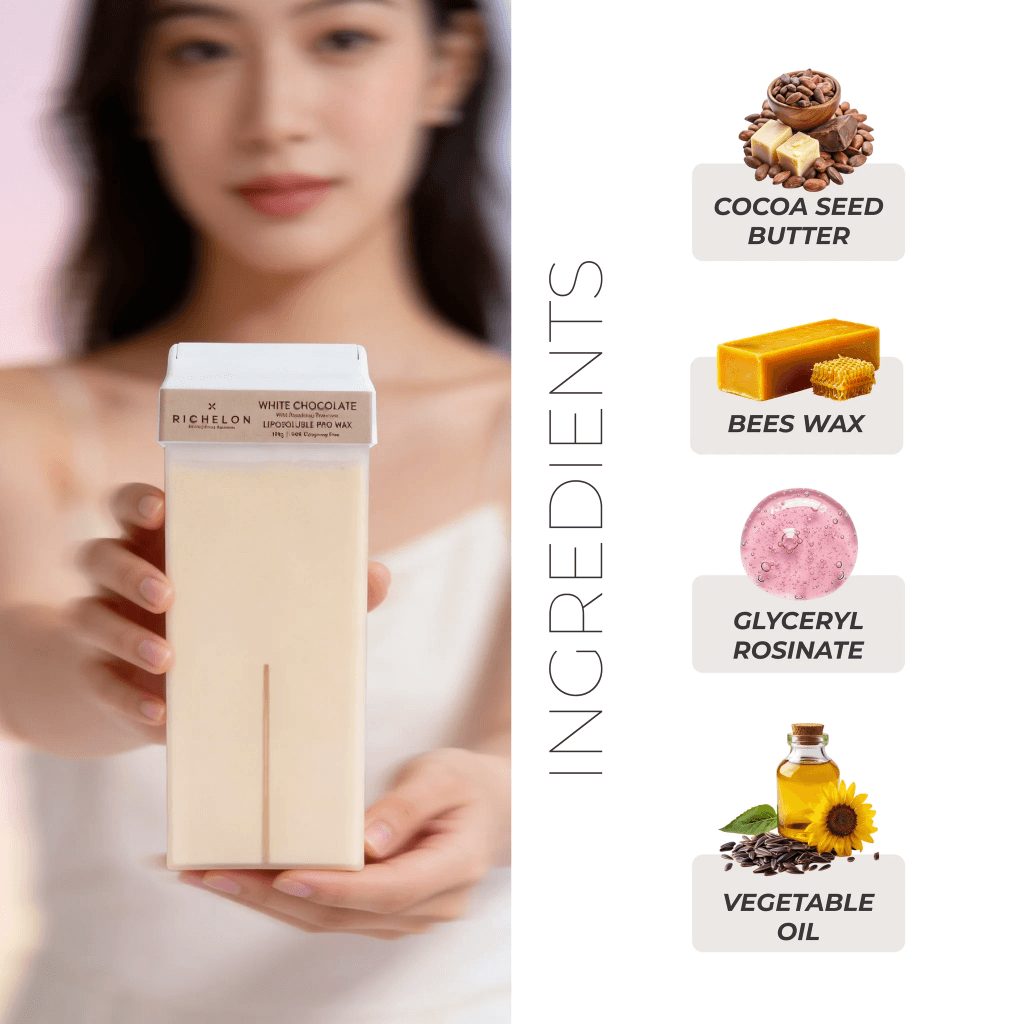 Richelon White Chocolate Liposoluble Cartridge Wax (100g)