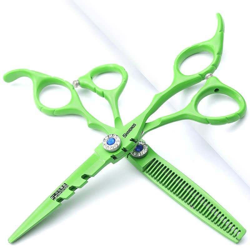 SHARONDS 6 Inch 440C High Hardness Stainless Steel Hair Scissors Set